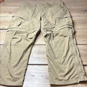 Men’s REI Asphalt Zipper Ankle Convertible Cargo Hiking Pants Size 36x29